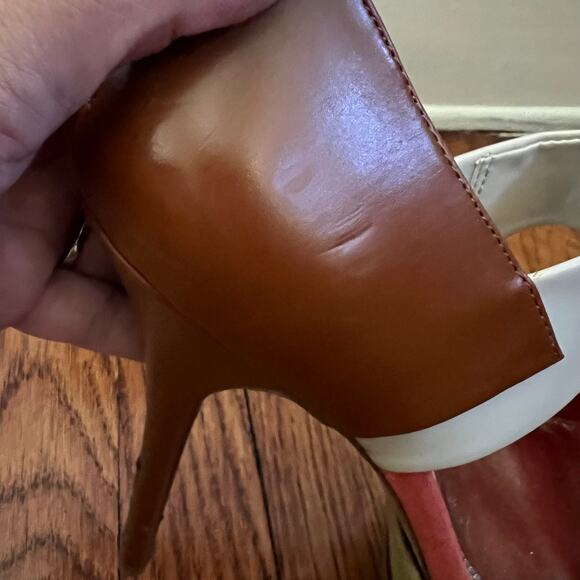 Suede Colorblock Venessa Stiletto Platform Heels Sandals Size 7.5 BackZip Boho - Picture 13 of 16